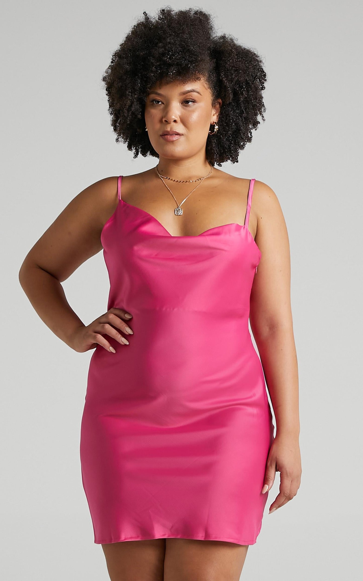 Myrcella Dress in Hot Pink