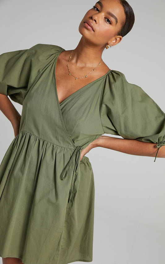 Veronnie Dress in Khaki