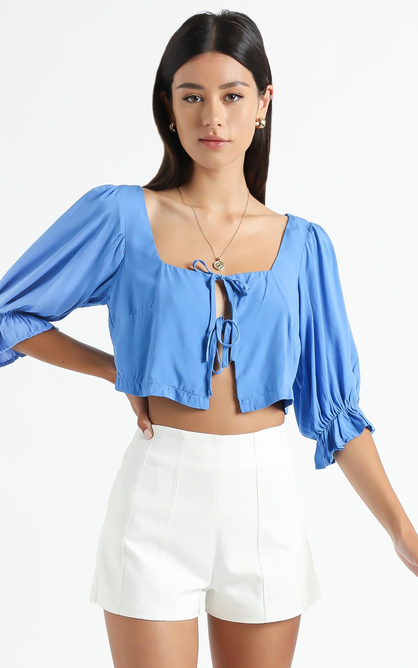 Kravia top in Blue