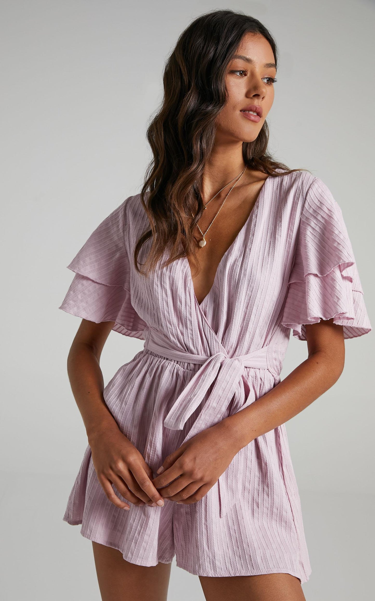 Run Away Girl Playsuit in Lilac