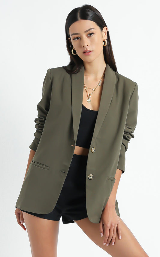 Miss Universe Blazer in Moss