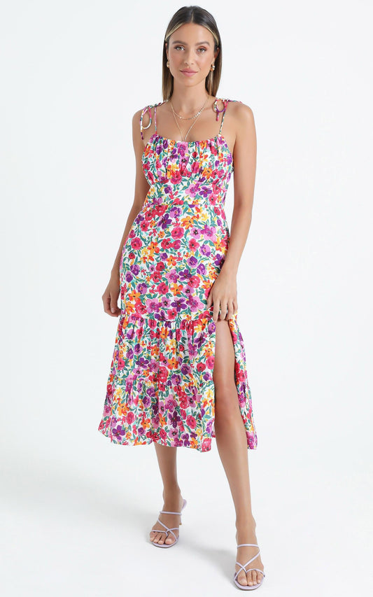 Monaco Dress in Packed Floral