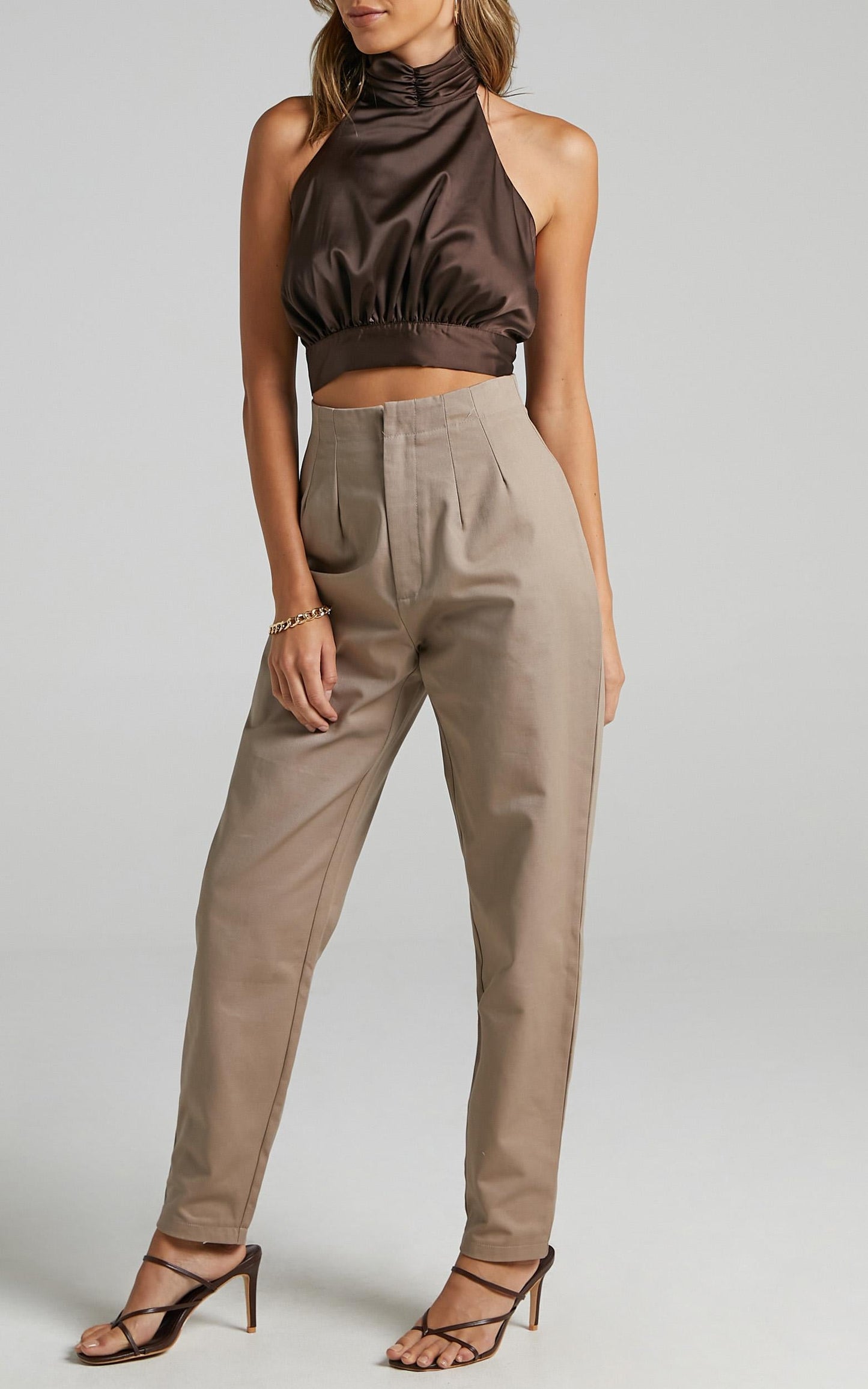 Delphine Pants in Mushroom