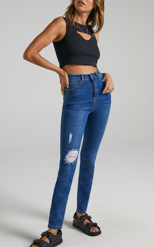 Charlton Jean in Dark Blue Wash
