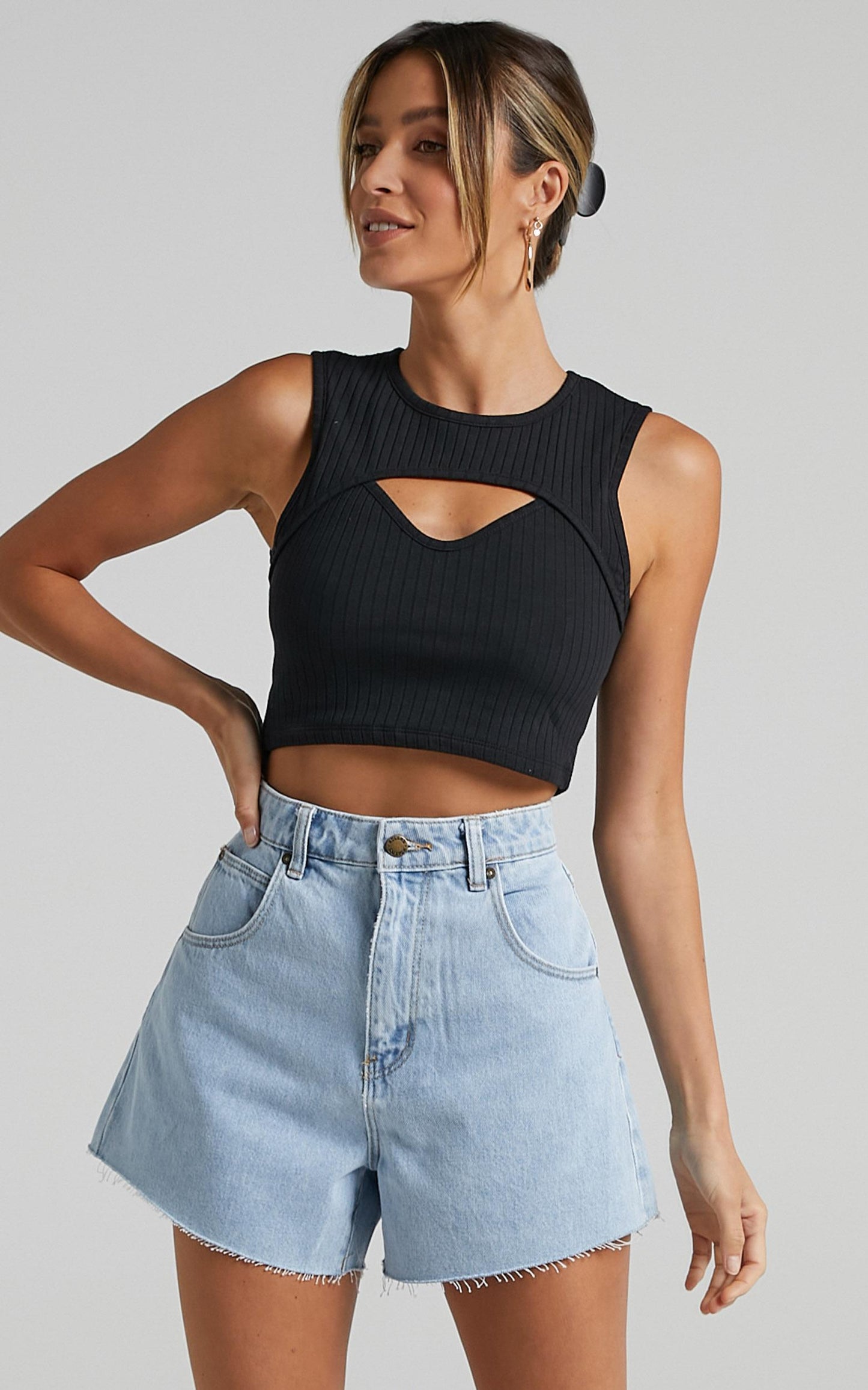 Rolla's x Sofia Richie - Mirage Denim Short in Nina Blue Organic