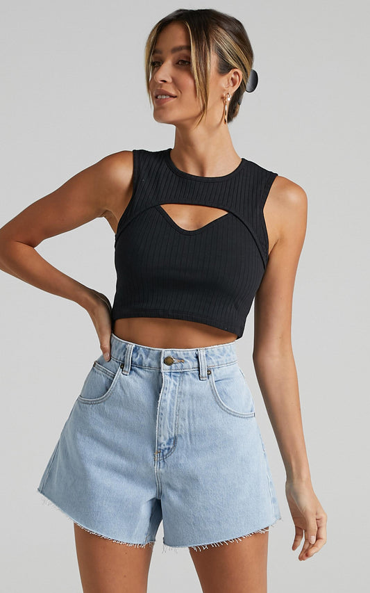 Rolla's x Sofia Richie - Mirage Denim Short in Nina Blue Organic