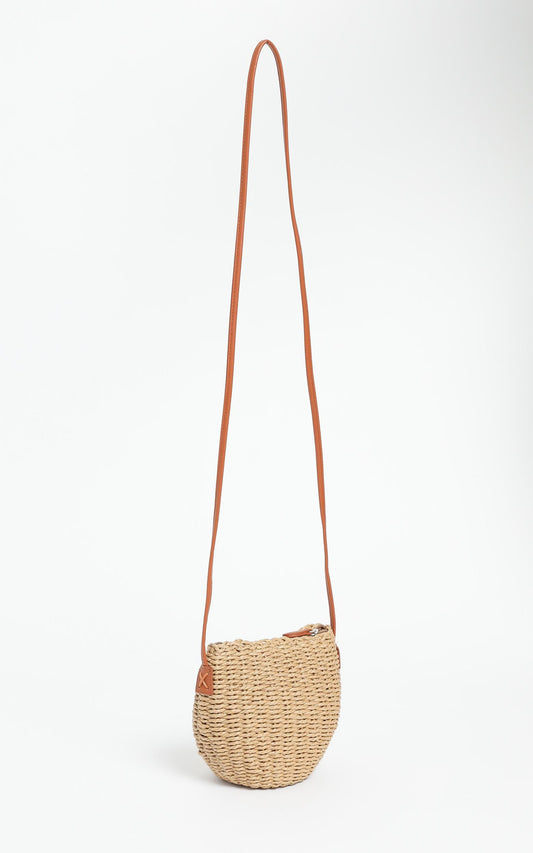 Valente Bag in Brown Straw