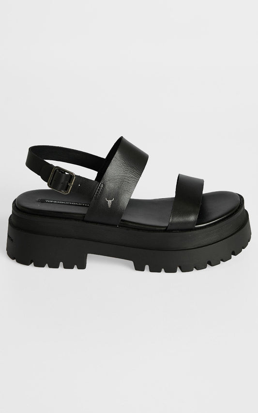 Windsor Smith - Tasty Sandals in Black Leather