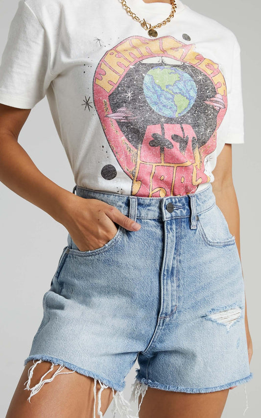 Wrangler - Hi Bells Denim Short in Love Song