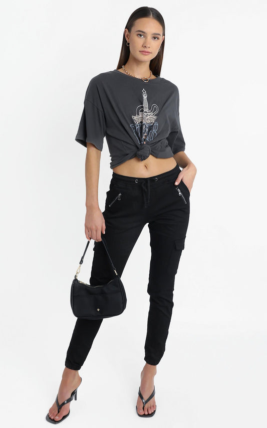 Santiago Jean in Black
