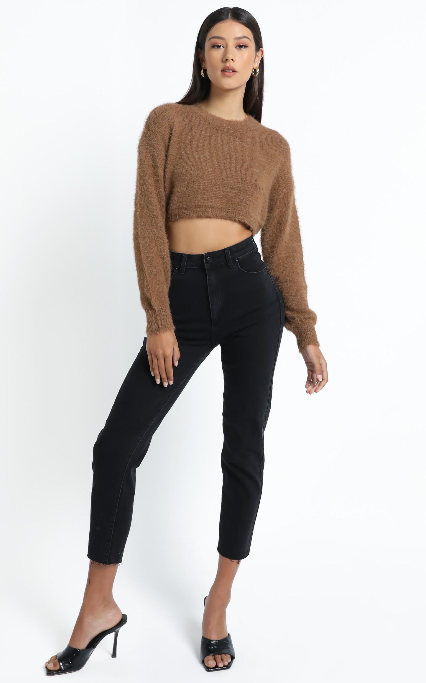 Dylan Knit Jumper in Brown