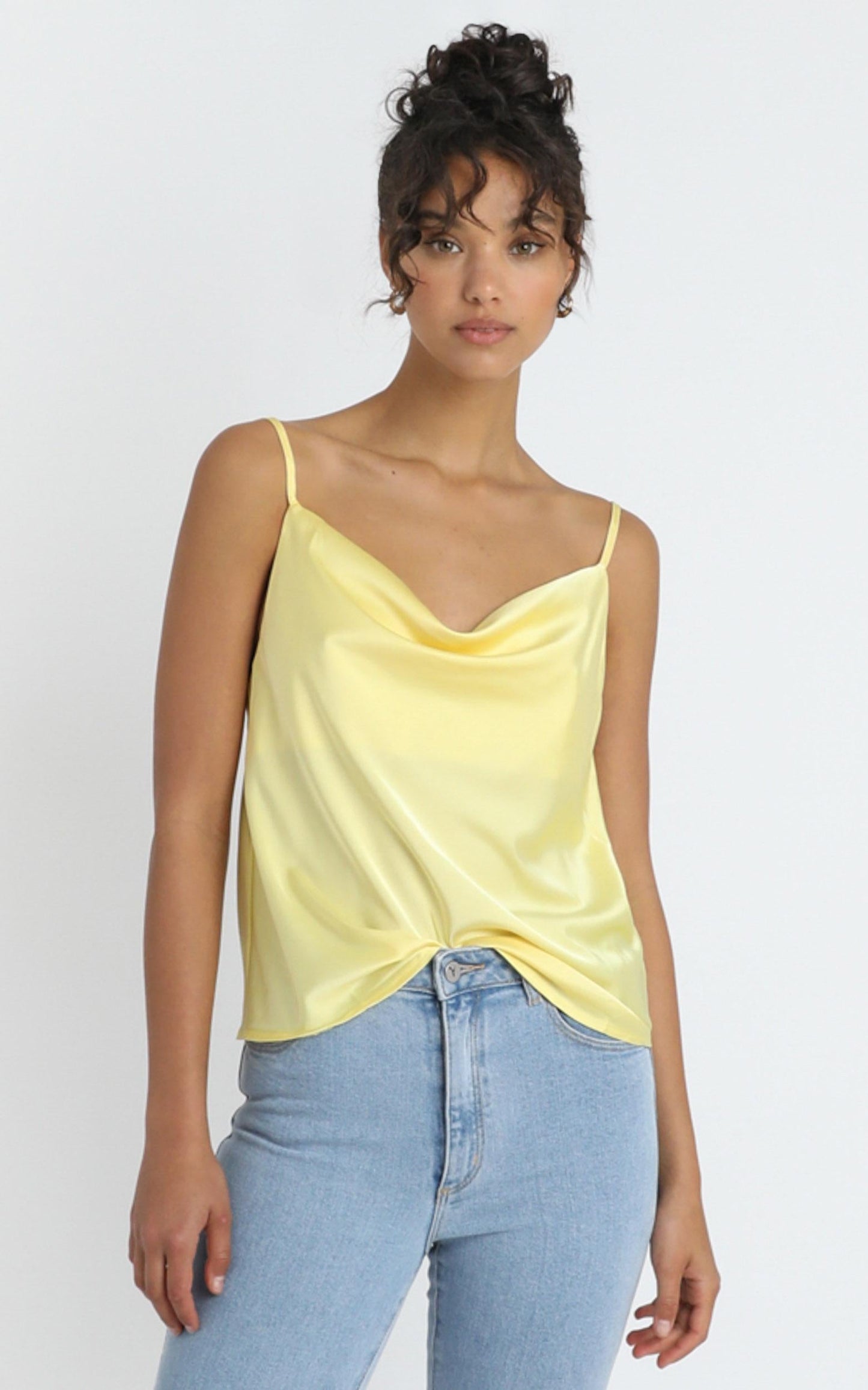 Straight Line Top in Lemon