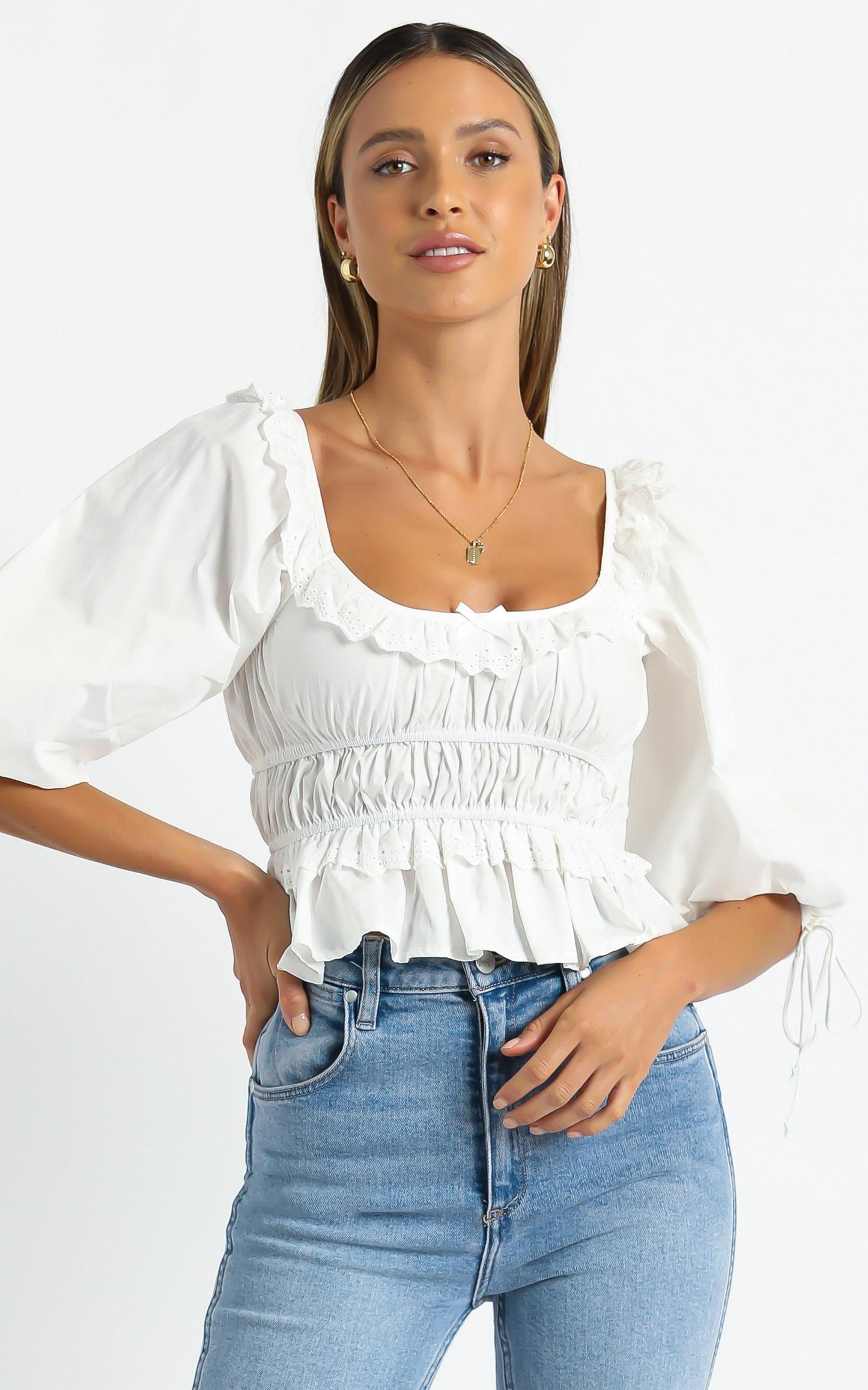 Arizona Top in White