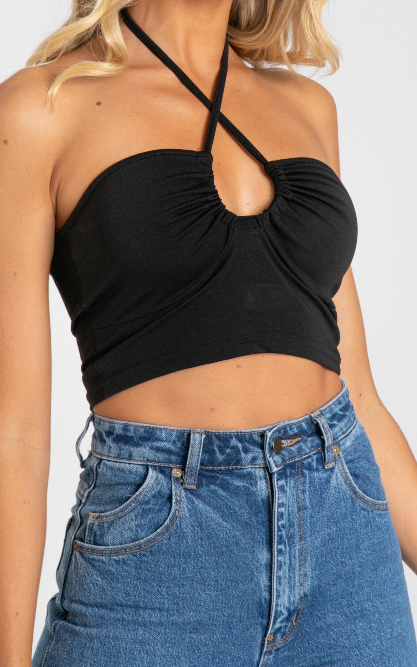 My Desire Crop Top in Black