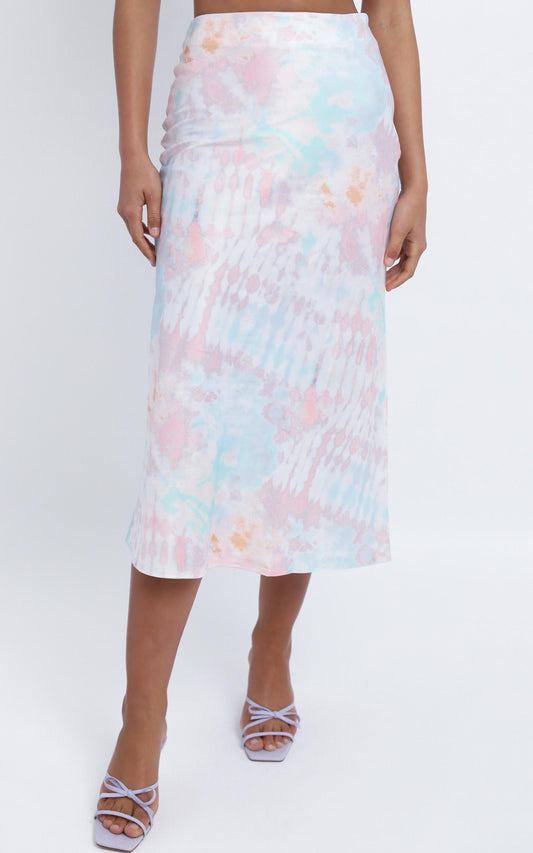 Chamberlain Skirt in Pink Tie Dye