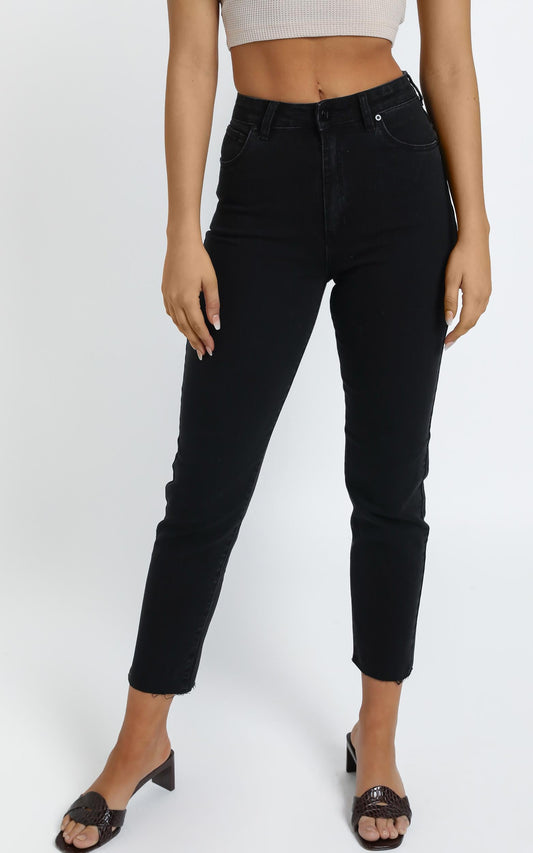 Abrand - A 94 High Slim Jean in 90210 Raw