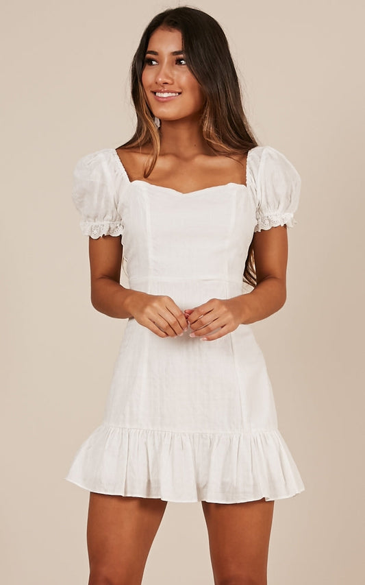 Took My Breath Away Dress In White