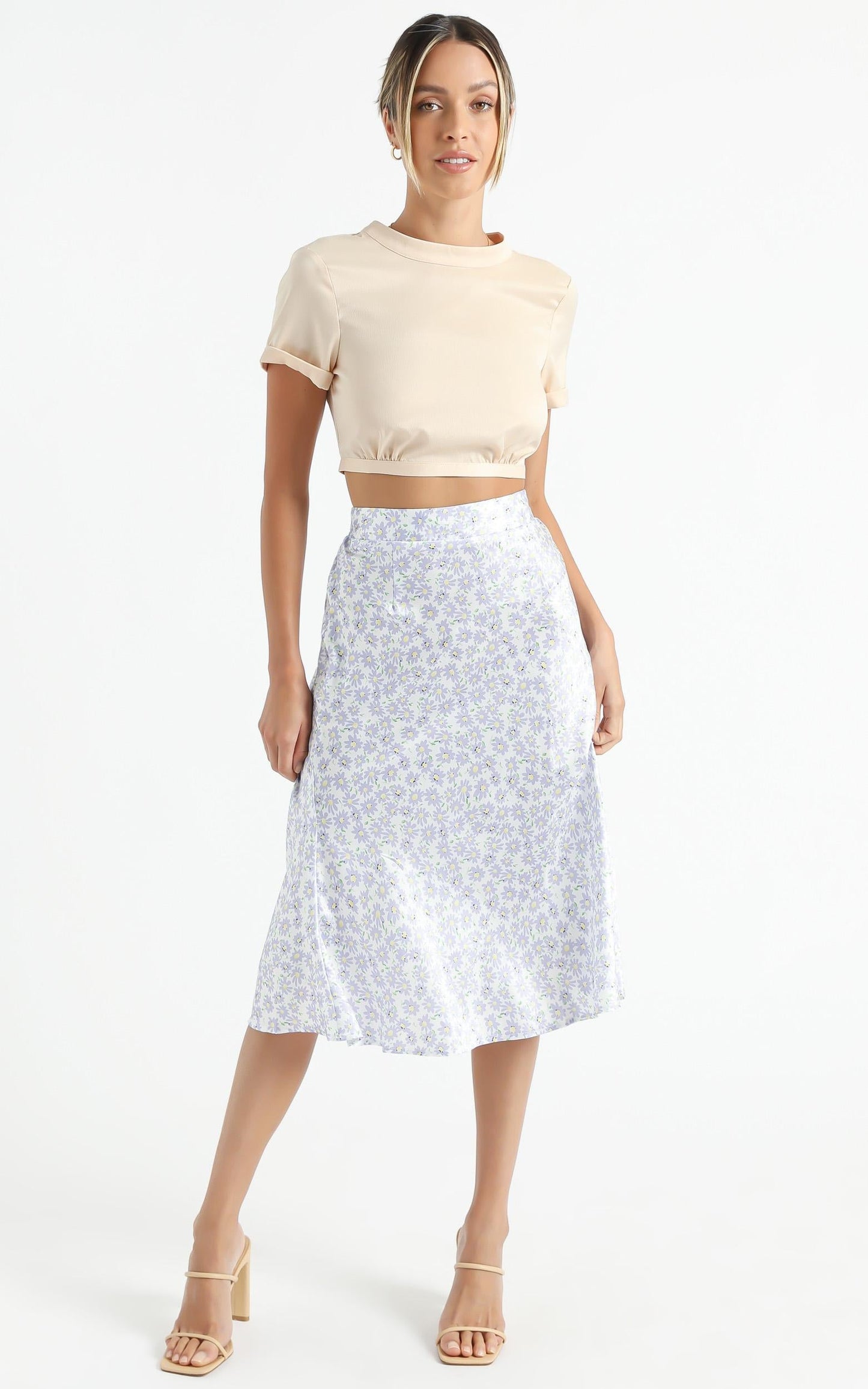 Ingrim Skirt in Lilac Floral