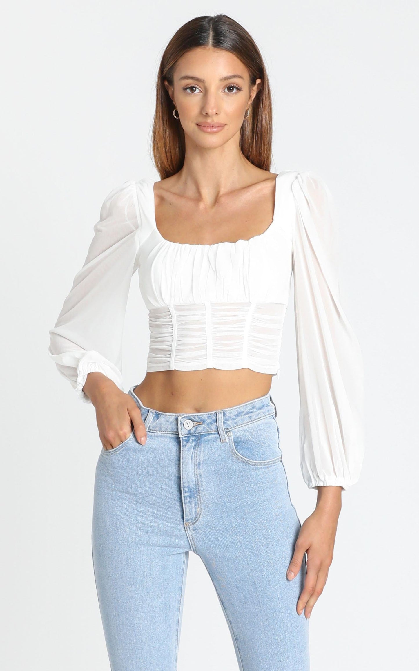 Caelan Top in White