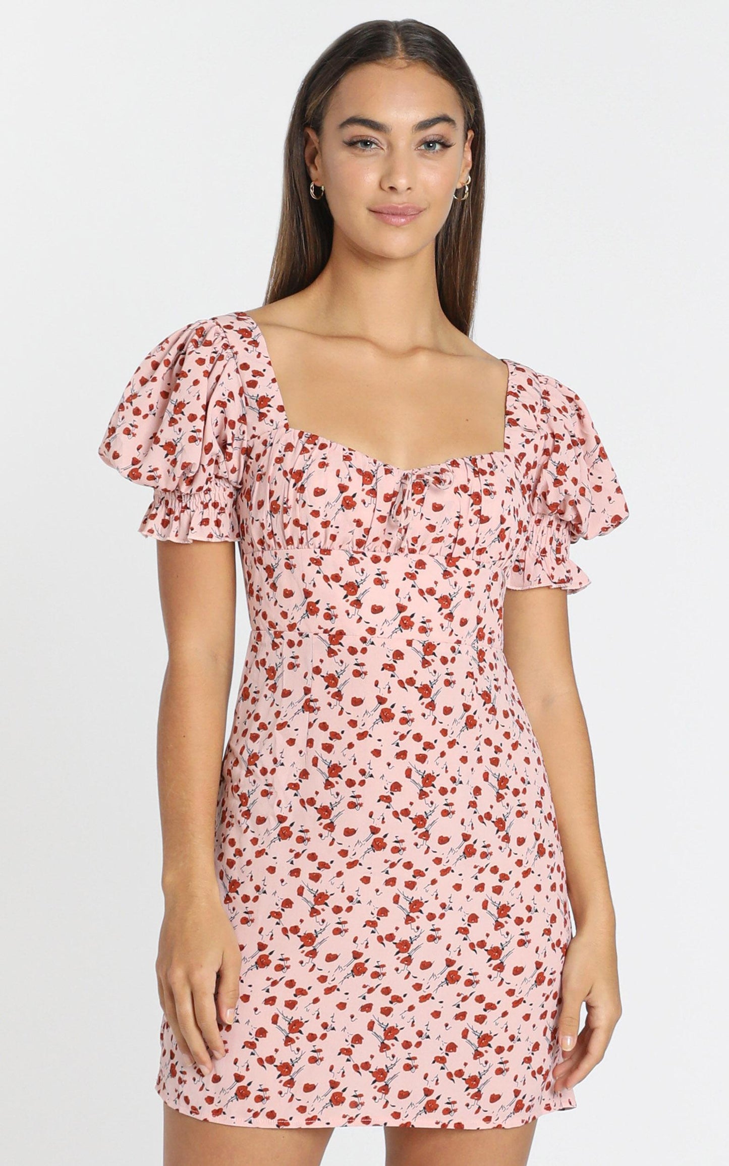 Heloise Dress in Pink Floral
