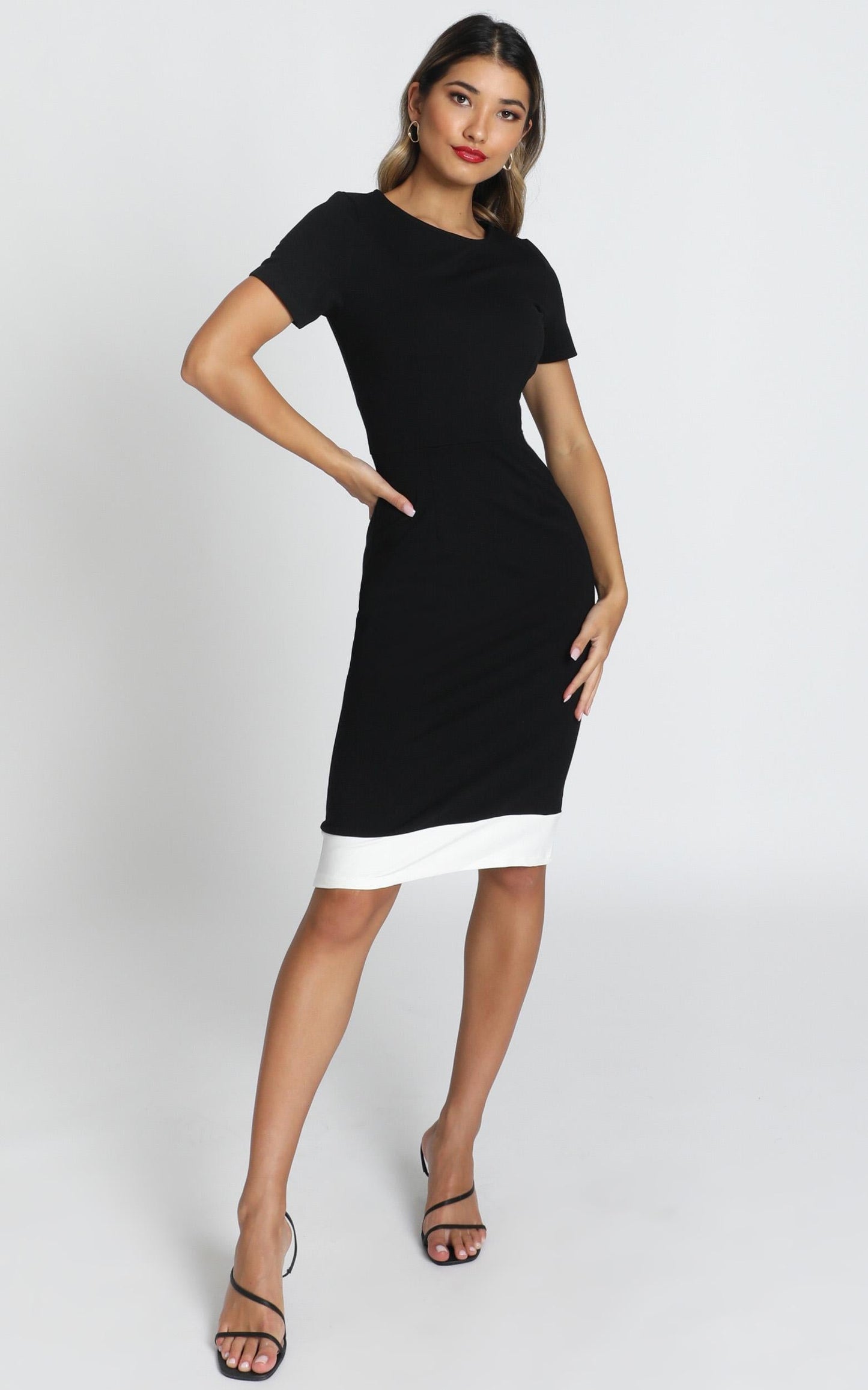 Task Ticker Dress in Black