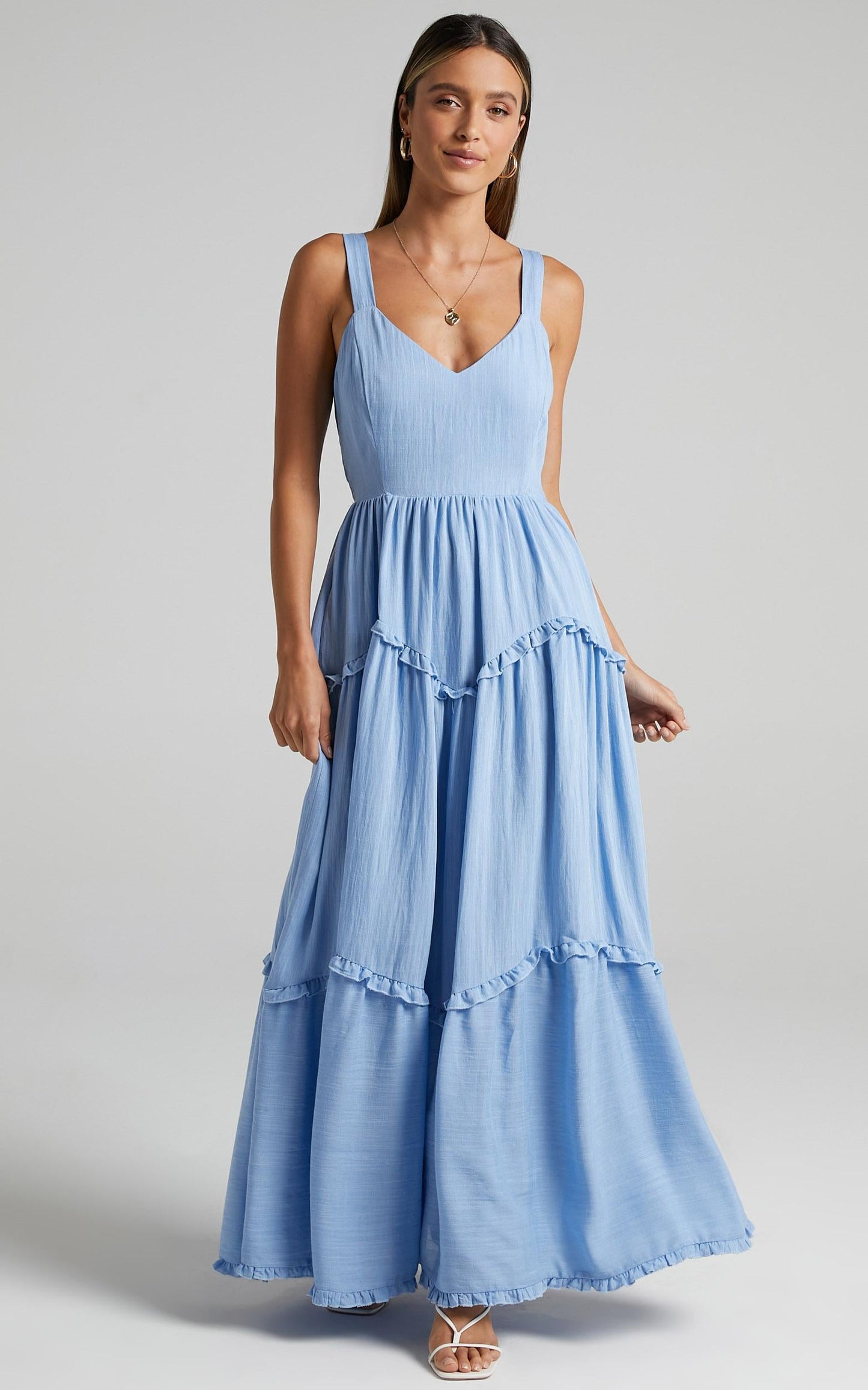 Sakura Dress in Periwinkle Blue