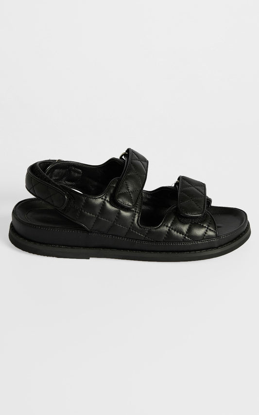 Tony Bianco - Hiranni Sandals in Black Sheep Nappa