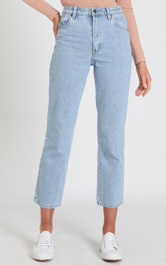Rollas - Original Straight Jean in Sunday Blue