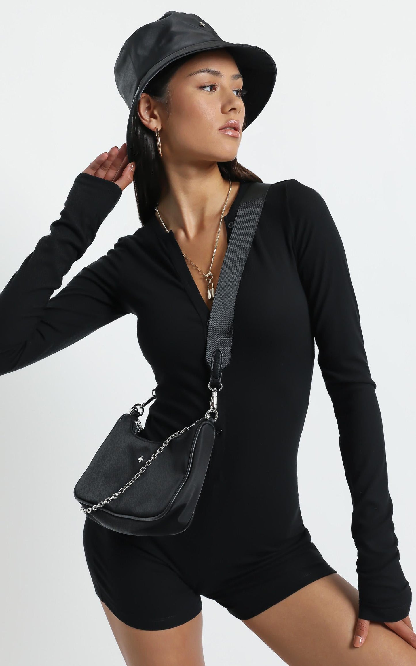 Lioness - Angel Romper in Black