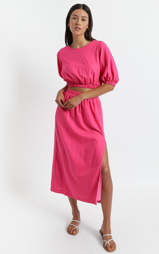 Asta Two Piece set in Pink