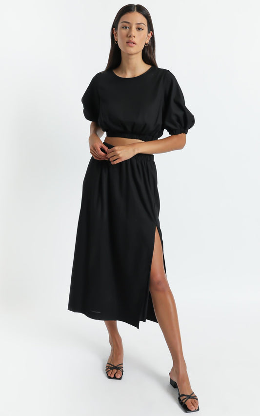 Asta Two Piece set in Black