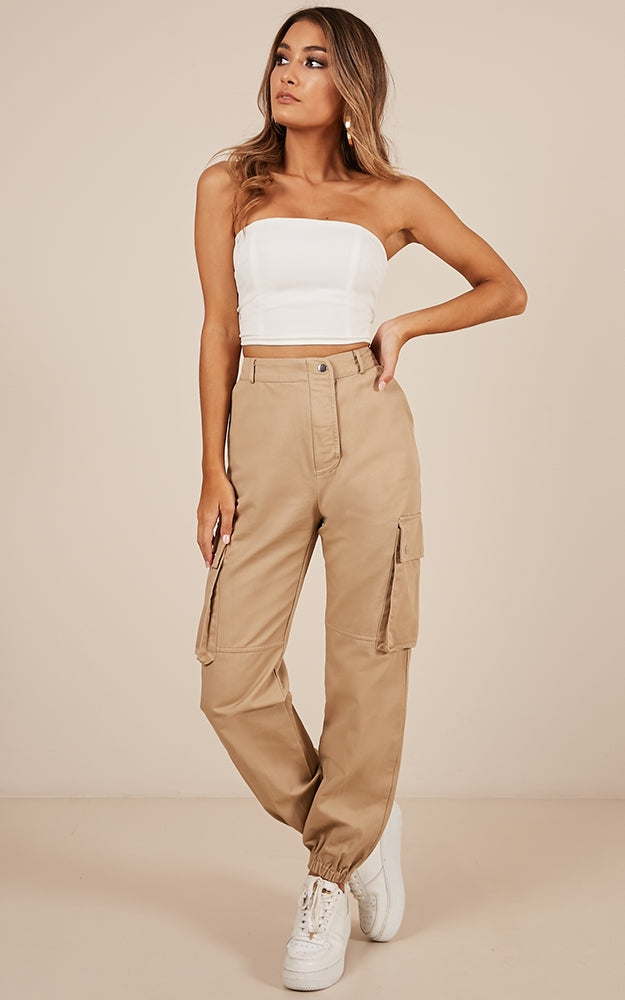 Bangin Pants In Beige