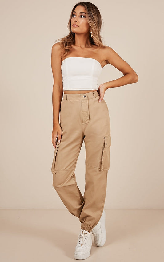 Bangin Pants In Beige