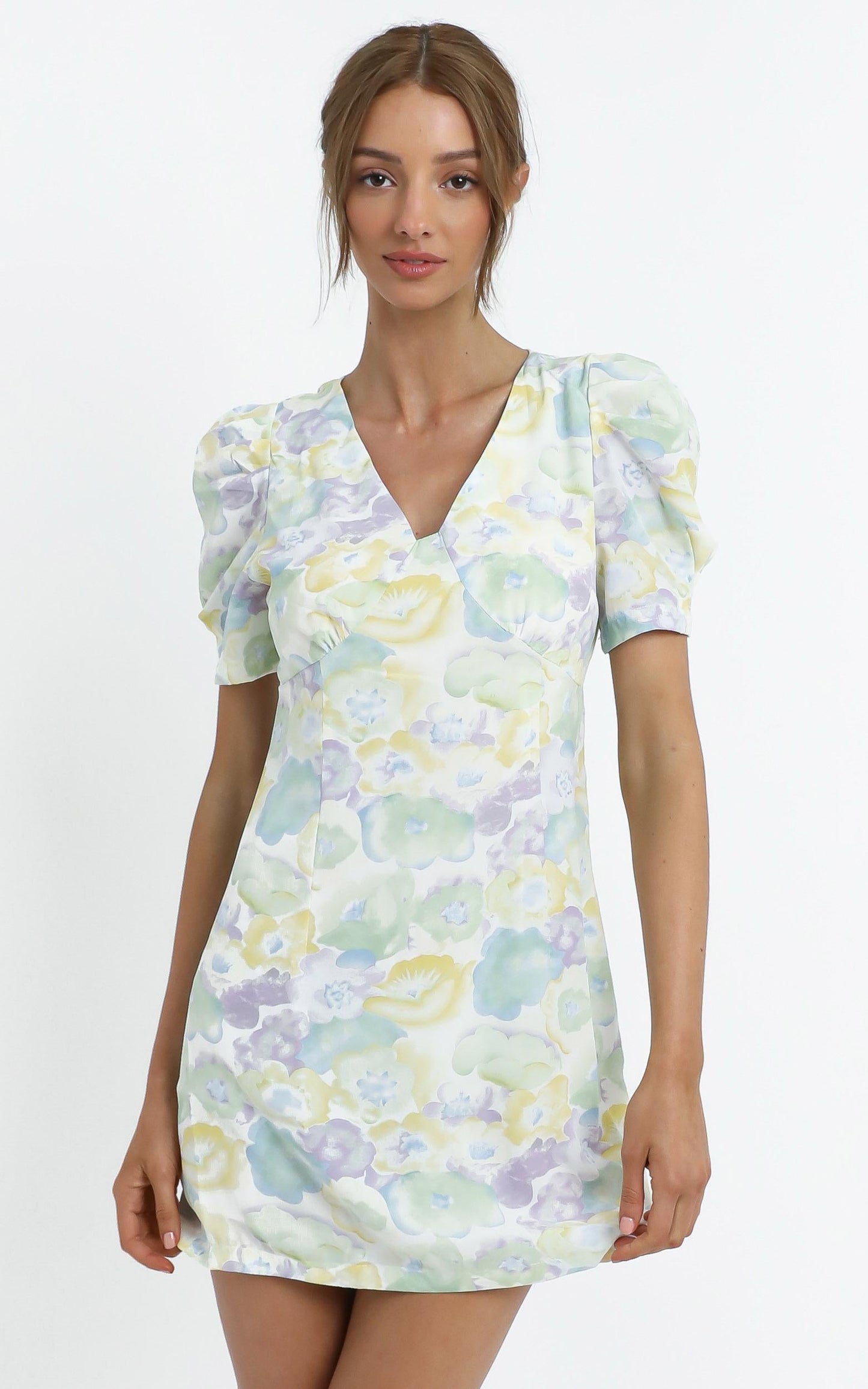Chandler Dress in Blue Floral