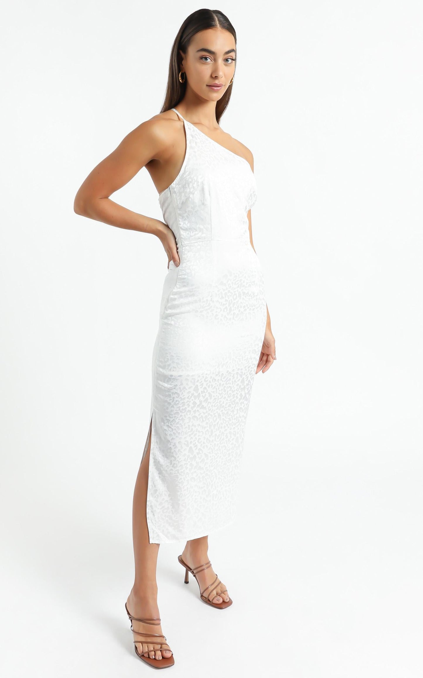Rina Midi Dress in White