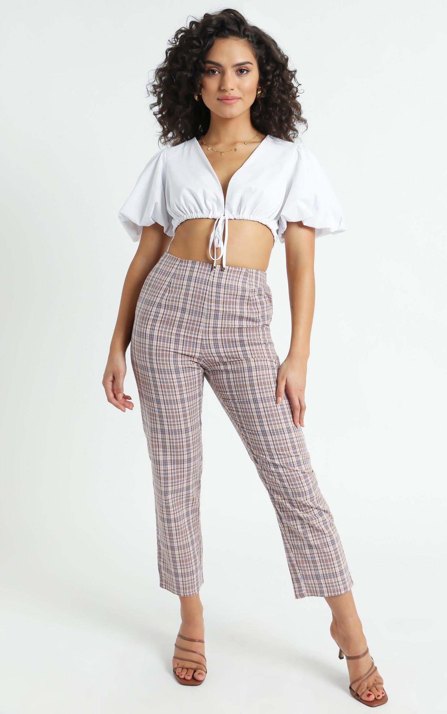 Danior Pants in Pink Check
