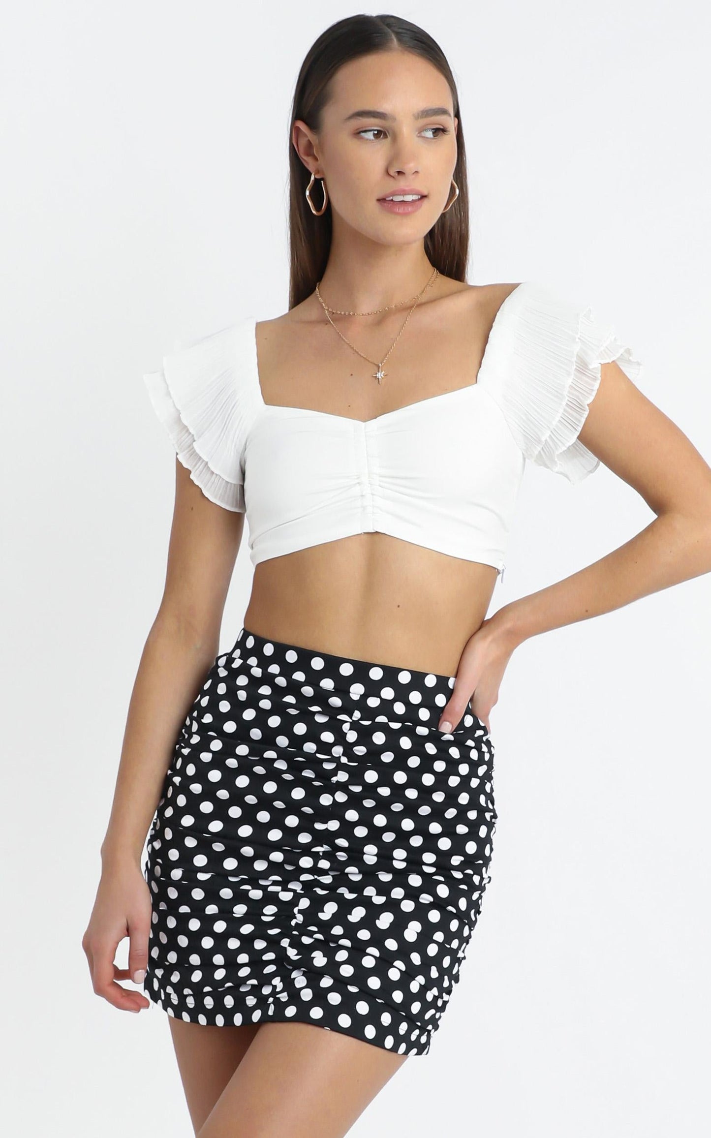Donnelly Skirt in Black Spot