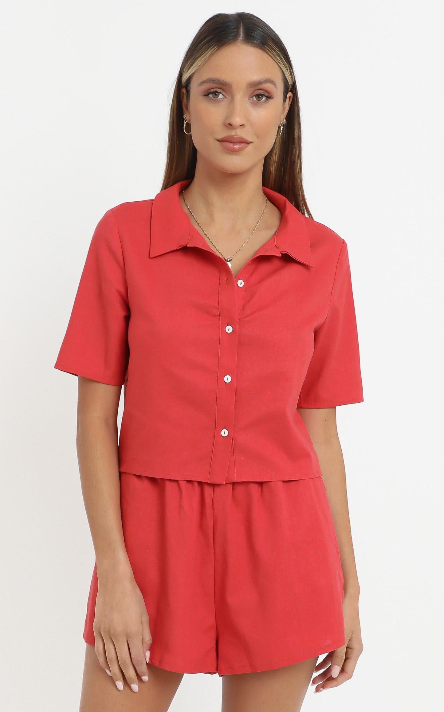 Emmerson Two Piece Set in Rust
