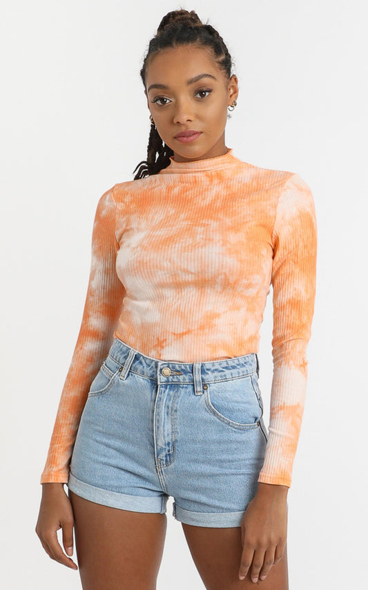 Emmie Top in Mango Tie Dye