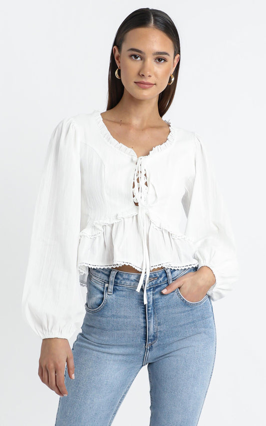 Everett Top in Cream