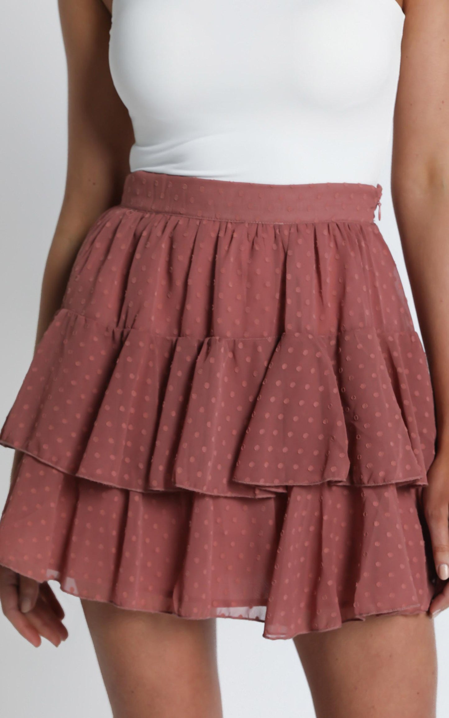 High Stakes Skirt In Dusty Rose