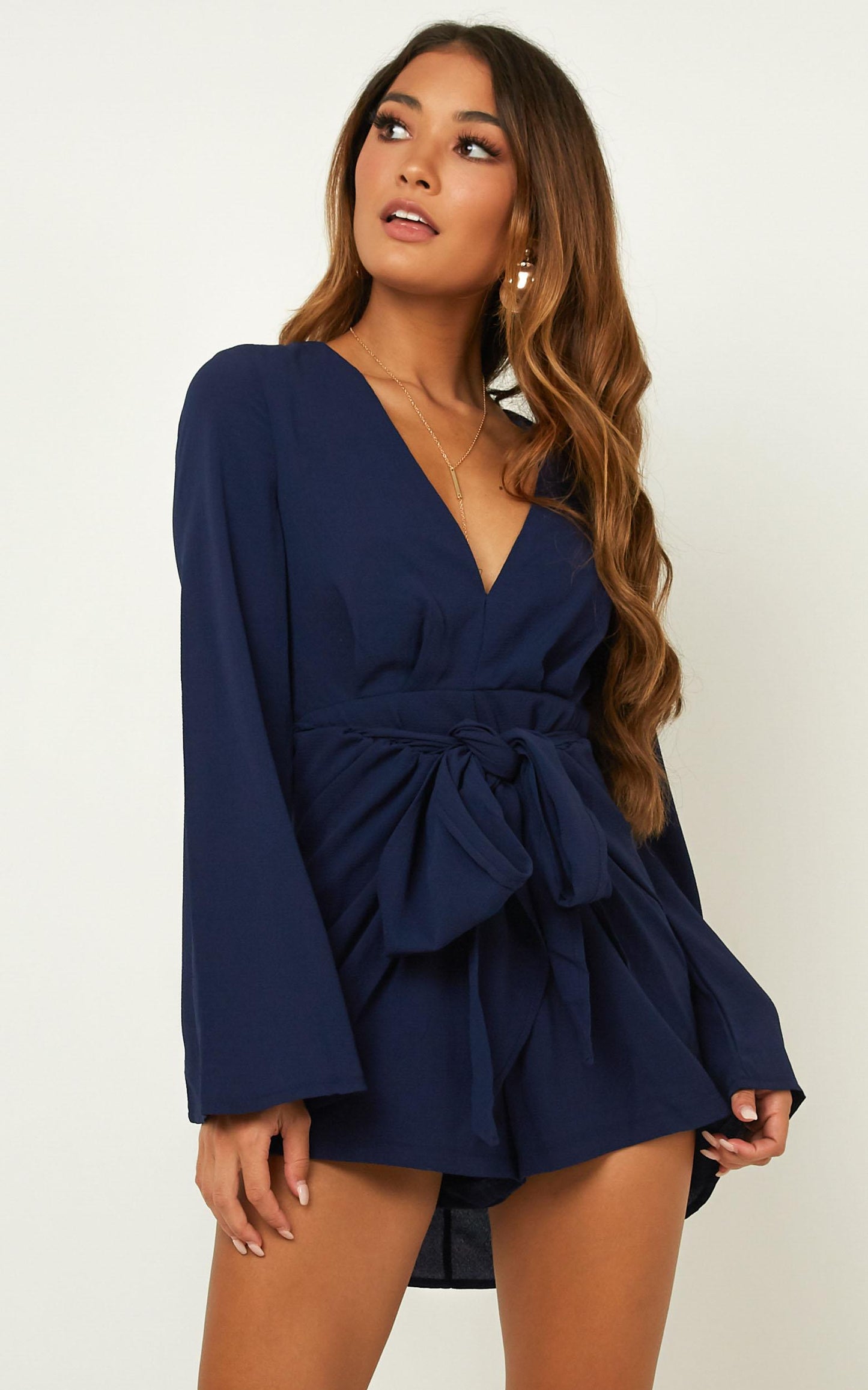 Holiday Romance Playsuit In Navy