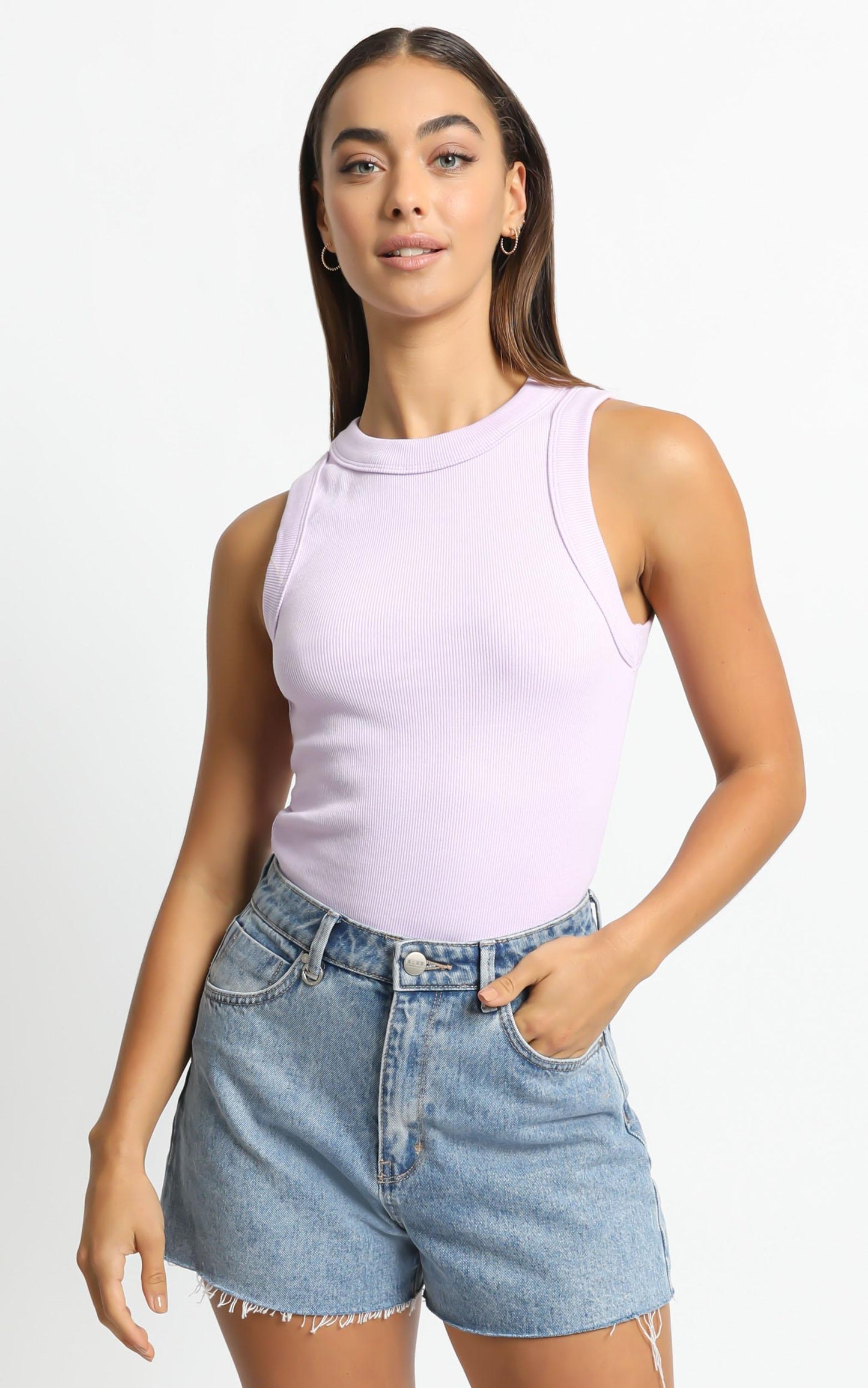 Neuw - Jonesy Singlet in Lilac