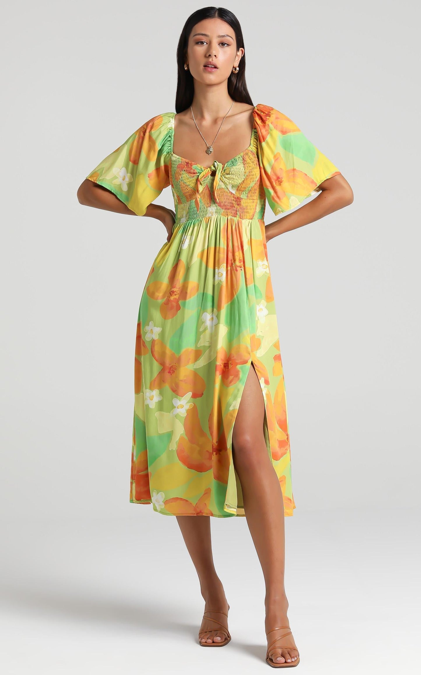 Juan Dress in Tropical Floral