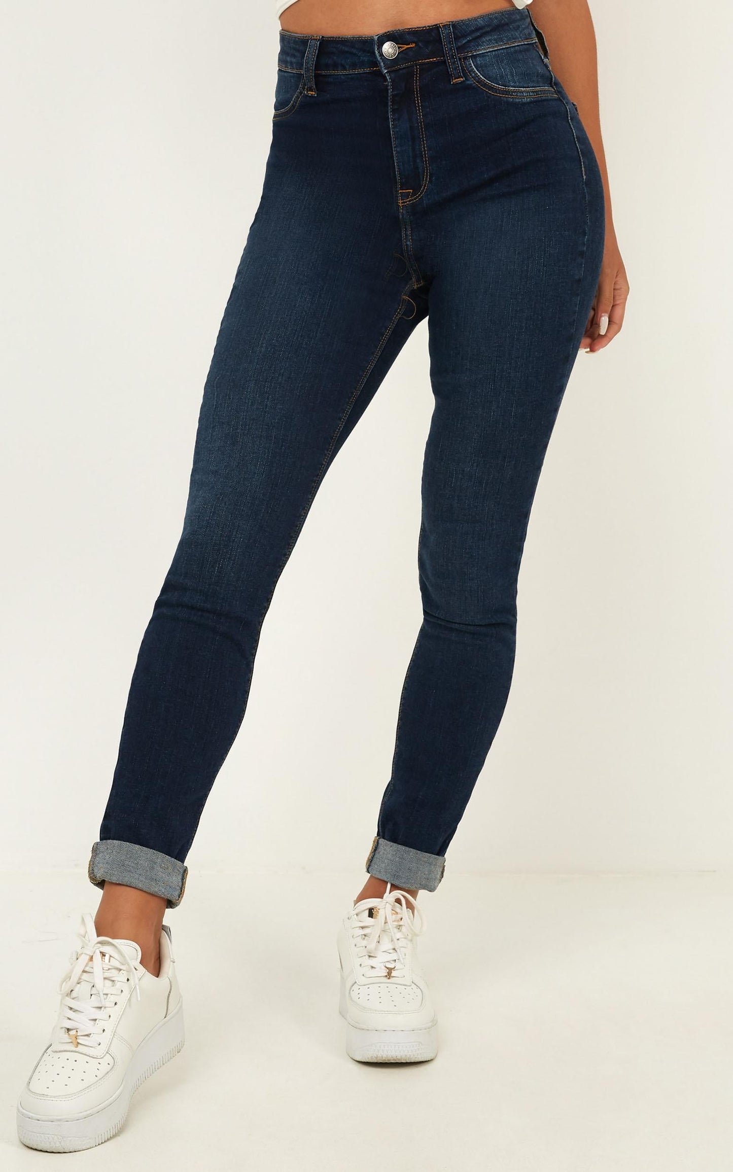 Kacie Skinny Jeans In Dark Wash
