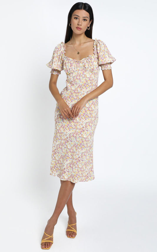 Koby Dress in Pink Floral