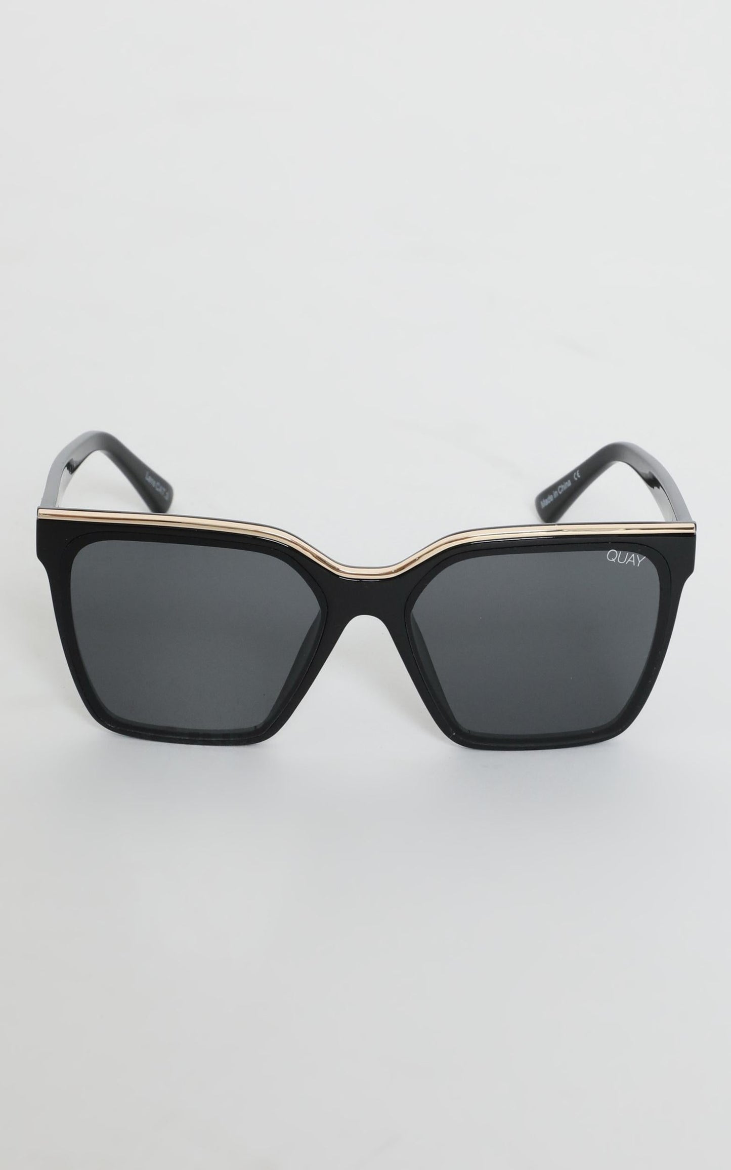 Quay X Lizzo - Level Up Sunglasses in Black and Smoke Lens