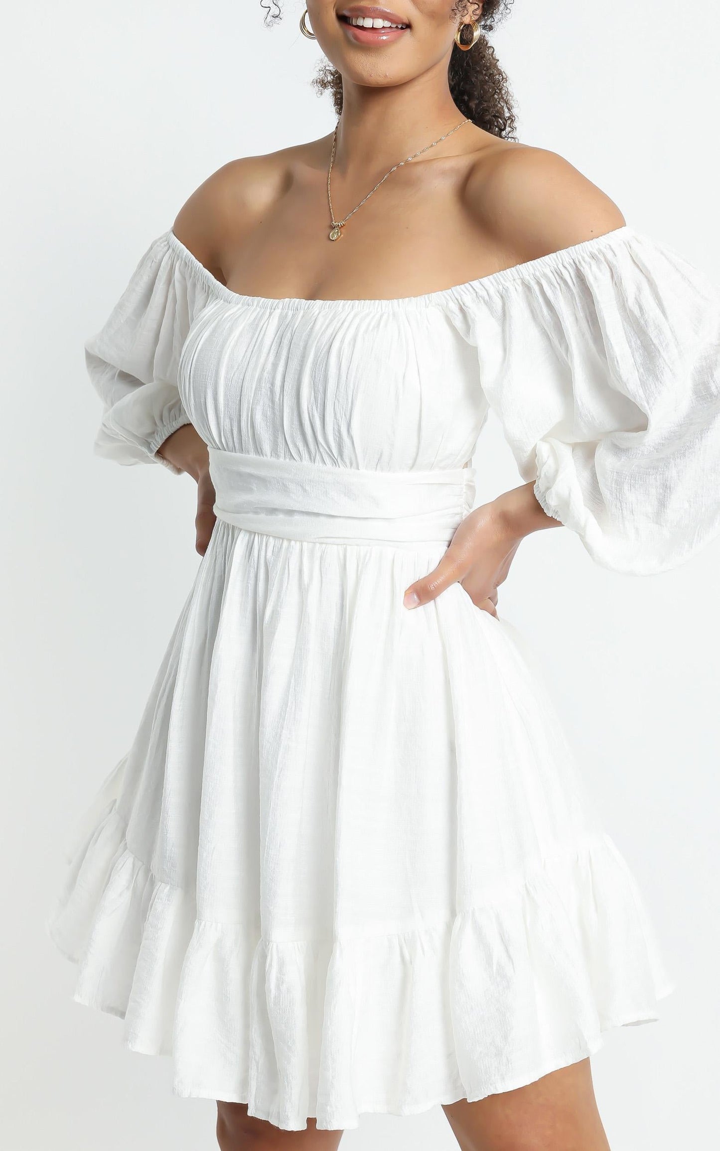 Mandi Dress in White