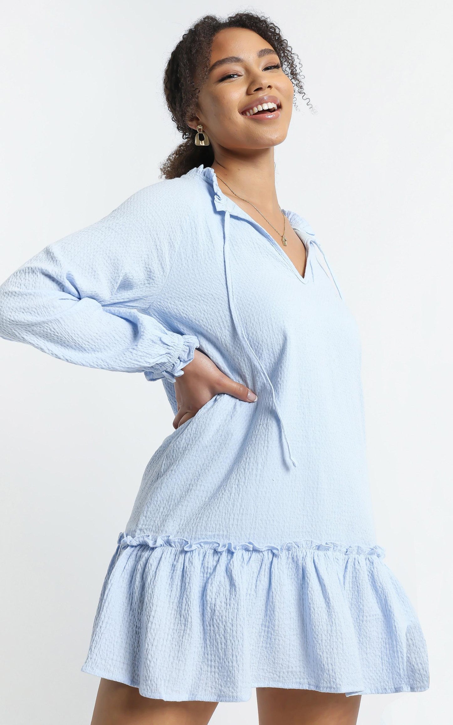 Mari Dress in Blue