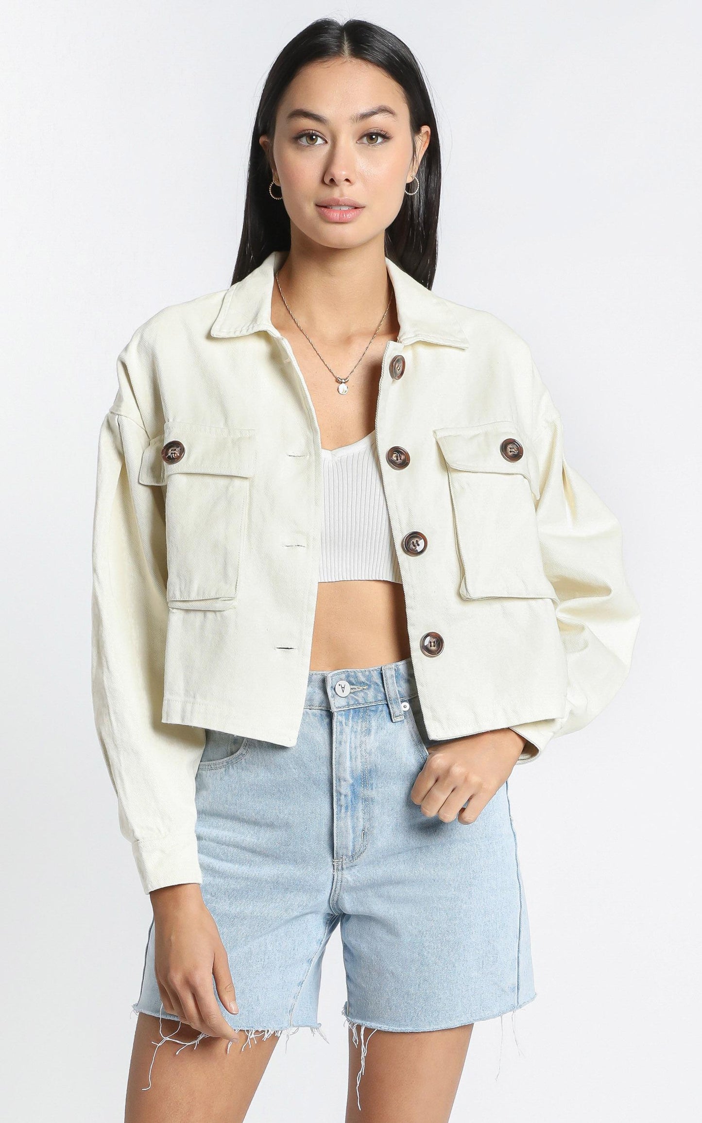 Maygan Jacket in Cream